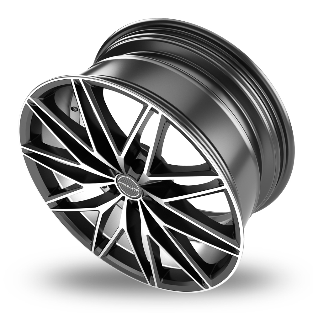 Proline Pxe Black Matt Polished Alloy Wheels Wheelbase