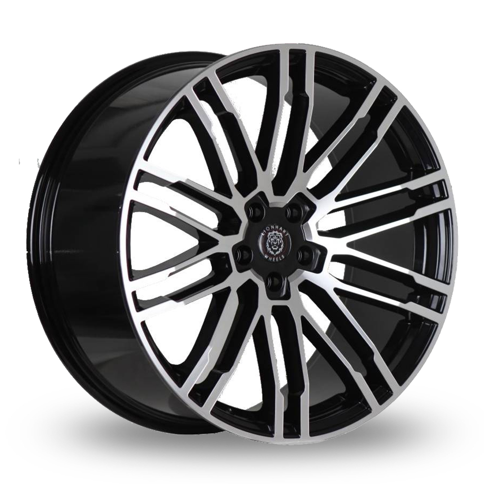 Lionhart Heritage Gloss Black Polished Alloy Wheels Wheelbase