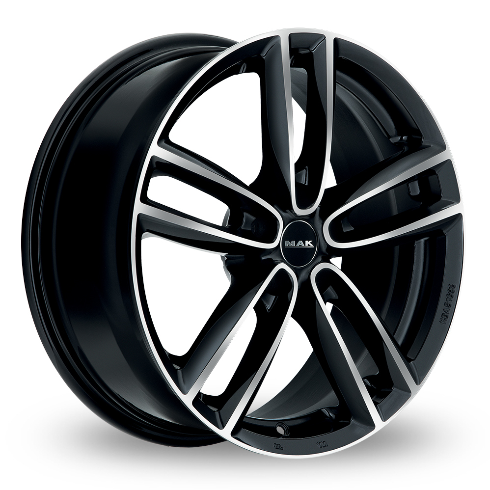 Mak Oxford Black Mirror Alloy Wheels Wheelbase