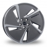 20 Inch Borbet AE Anthracite Polished Alloy Wheels