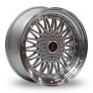 18 Inch Axe RS Silver Polished Lip Alloy Wheels