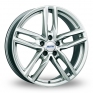 17 Inch Alutec Ikenu Polar Silver Alloy Wheels