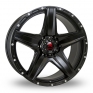 20 Inch Tomahawk Apache Satin Black Alloy Wheels