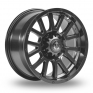 17 Inch Axe AT1 Satin Black Alloy Wheels