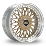 19 Inch BBS Forged Super RS Gold Alloy Wheels