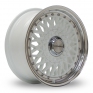 17 Inch Lenso BSX White Alloy Wheels