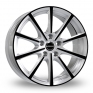 18 Inch Borbet BL5 Silver Black Glossy Alloy Wheels