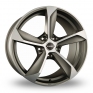 19 Inch Borbet S Graphite Polished Alloy Wheels