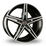 19 Inch Borbet XRS Black Polished Alloy Wheels