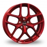 19 Inch Borbet Y Candy Red Alloy Wheels