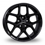 17 Inch Borbet Y Gloss Black Alloy Wheels