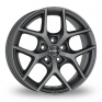 16 Inch Borbet Y Matt Titan Alloy Wheels