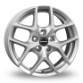 17 Inch Borbet Y Silver Alloy Wheels