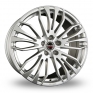 19 Inch Borbet RB Silver Alloy Wheels