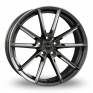 19 Inch Borbet LX Graphite Polished Alloy Wheels