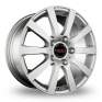 18 Inch Borbet C2C Silver Alloy Wheels