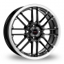 17 Inch Borbet CW2 4 Black Alloy Wheels