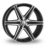 20 Inch Cades Thor Black Polished Alloy Wheels