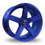 8.5x19 (Front) 11x19 (Rear) Diewe Cavo Blue Alloy Wheels