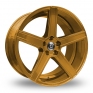 19 Inch Diewe Cavo Gold Alloy Wheels