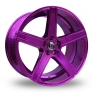 9x20 (Front) & 10.5x20 (Rear) Diewe Cavo Purple Alloy Wheels