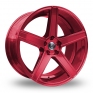 8.5x19 (Front) 11x19 (Rear) Diewe Cavo Red Alloy Wheels