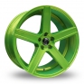 20 Inch Diewe Cavo Green Alloy Wheels
