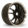 17 Inch Rota Circuit 10 Black Polished Alloy Wheels