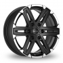 18 Inch SuperMetal Compass Black Polished Alloy Wheels