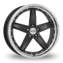 20 Inch Dotz SP5 Gun Metal Polished Lip Alloy Wheels