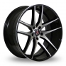 20 Inch Axe EX19 Black Polished Alloy Wheels