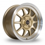 16 Inch Rota GT3 Gold Polished Lip Alloy Wheels