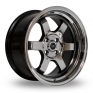 15 Inch Rota Grid V Titanium Chrome Alloy Wheels