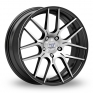 20 Inch Inovit Velocity Black Polished Alloy Wheels