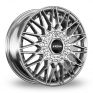 16 Inch Ronal LSX Silver Polished Alloy Wheels
