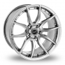 20 Inch Mania Racing Mayfair Silver Alloy Wheels