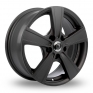 17 Inch Diewe Matto Matt Black Alloy Wheels