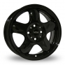 15 Inch Refurbished Mini One 5 Spoke Gloss Black Alloy Wheels