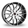 18 Inch Wolfrace Munich Black White Alloy Wheels