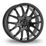 18 Inch Wolfrace Munich Black Polished Alloy Wheels