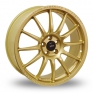 17 Inch Team Dynamics Pro Race 1 2 Gold Alloy Wheels