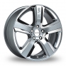 22 Inch Radius R12 Silver Alloy Wheels