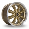 15 Inch Rota RB Gold Polished Lip Alloy Wheels