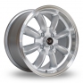 15 Inch Rota RB Silver Polished Lip Alloy Wheels