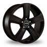 18 Inch Radius R12 Matt Black Alloy Wheels