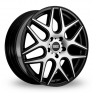 20 Inch Fondmetal STC-MS Matt Black Diamond Cut Face Alloy Wheels