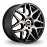 20 Inch Fondmetal STC-MS Matt Titanium Diamond Cut Face Alloy Wheels