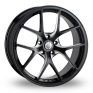 20 Inch Cades Shift Race Black Polished Alloy Wheels