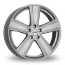 18 Inch Dezent TH Silver Alloy Wheels