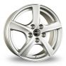 15 Inch Borbet TL-5 Silver Alloy Wheels